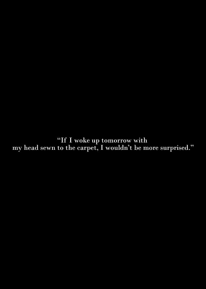 Humorous Quote on Black Background