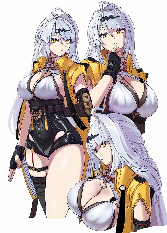 Zenless Zone Zero: Girl with White Hair and Yellow Eyes