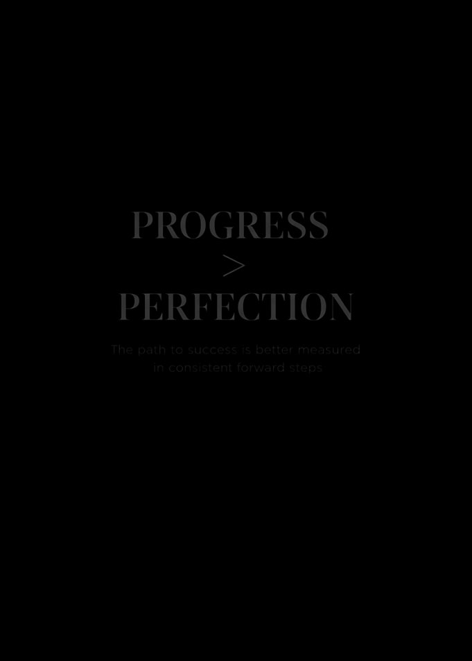 Progress over Perfection Inspirational Quote