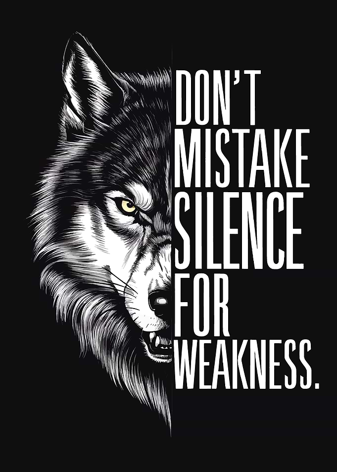 Wolf and Motivational Quote Art