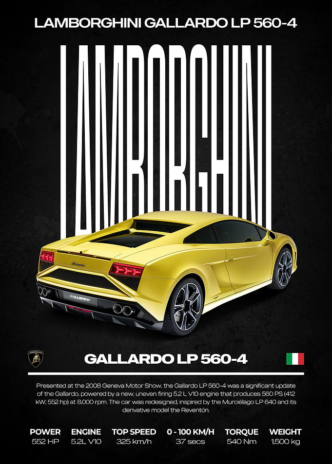 Lamborghini Gallardo LP 560-4 Poster