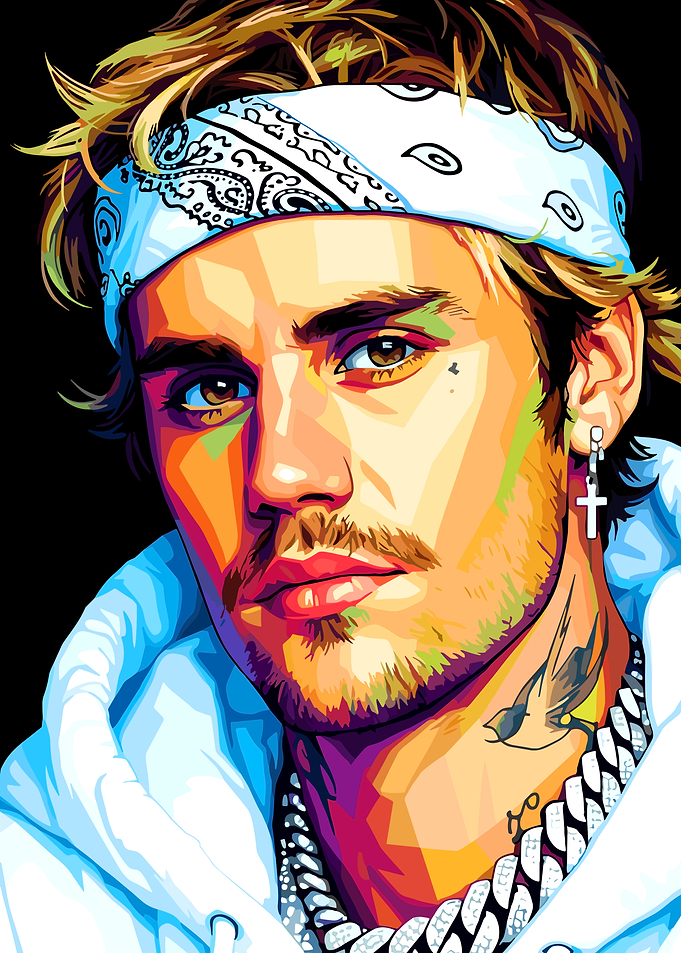 Justin Bieber Pop Art Portrait