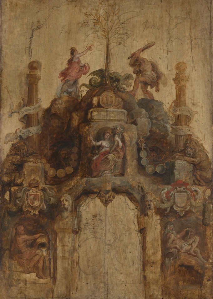 Allegorical Painting with Figures and Symbols