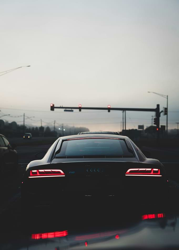 Sleek Audi R8 at Dusk