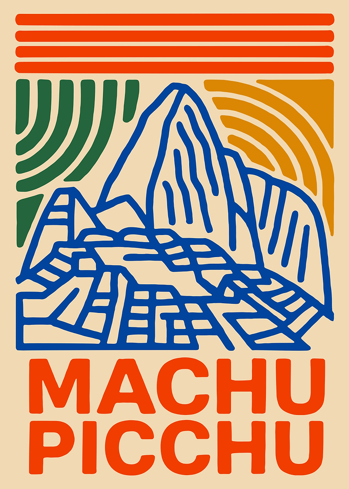 Machu Picchu Illustration