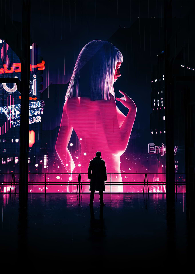 Blade Runner with Hologram and Figure