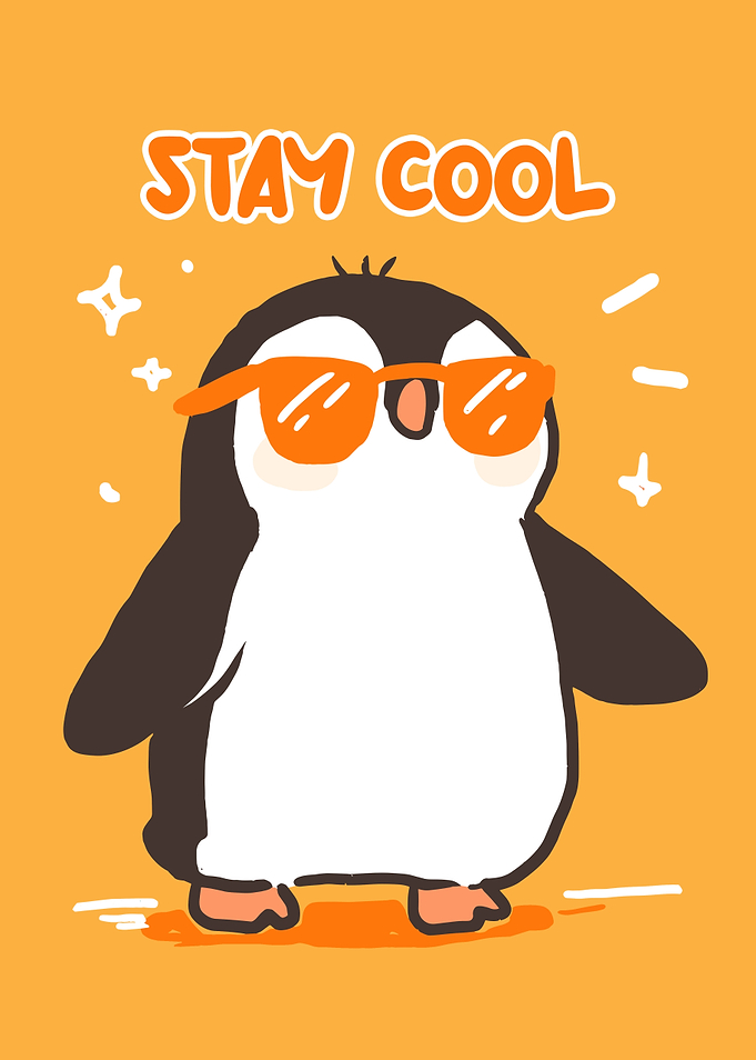 Cool Penguin with Sunglasses Illustration