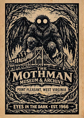 The Mothman Museum & Archive - West Virginia Cryptid Art