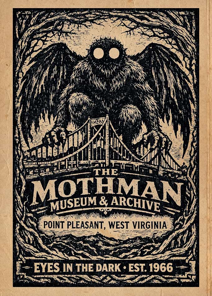 The Mothman Museum & Archive - West Virginia Cryptid Art