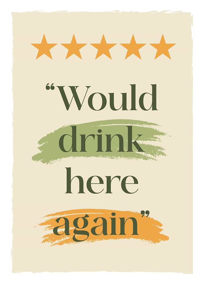 Funny Drinking Quote Poster. Bar Cart Decor. Gift for Beer Lovers