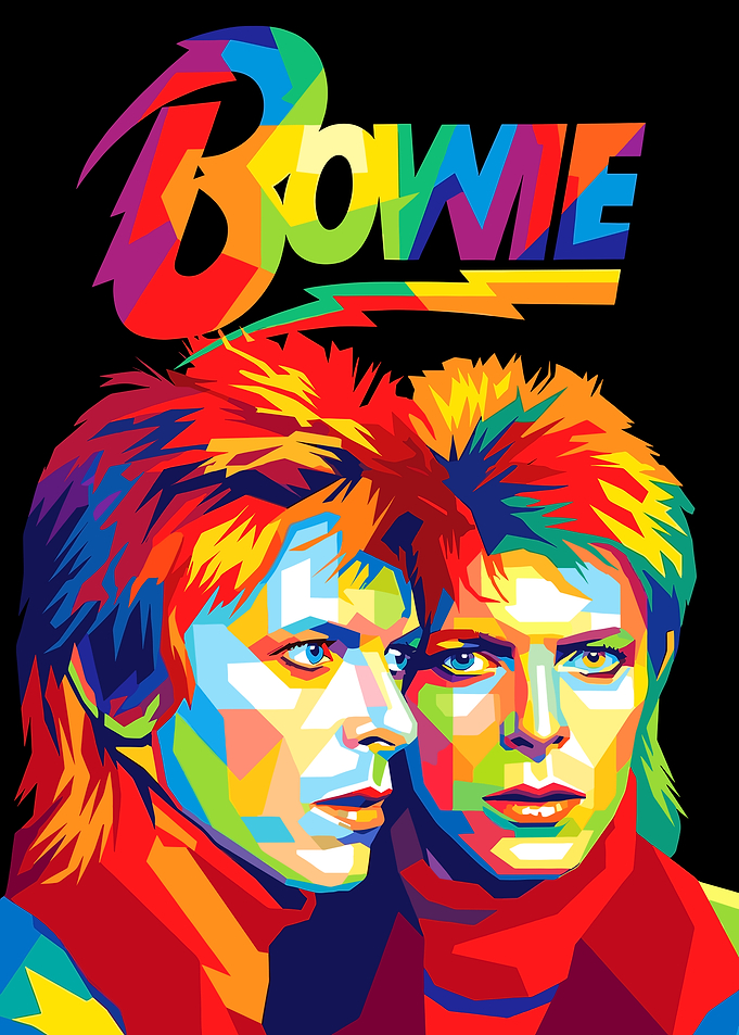 David Bowie Pop Art Portrait