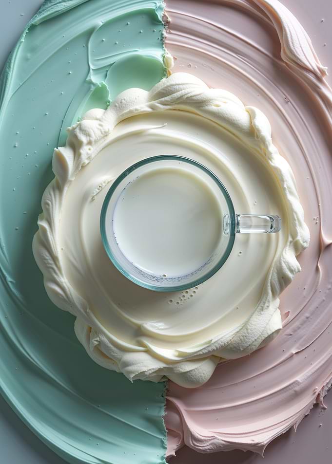 Milk Cream – Minimalist Food Art