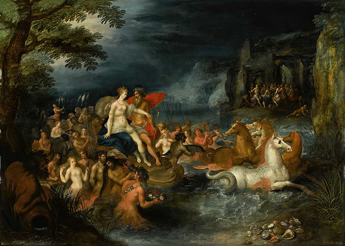 Neptune and Amphitrite painting