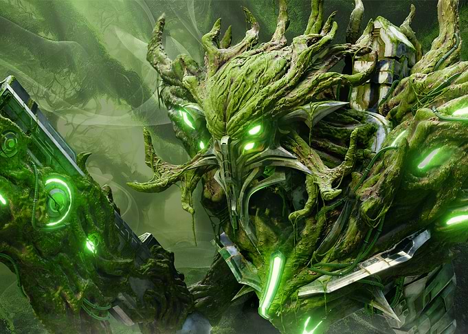 Moss-covered Robot Guardian