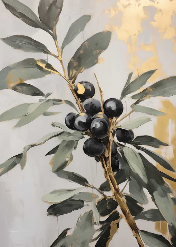 Olive Branch Painting Art