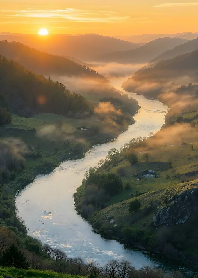 River Valley at Sunrise