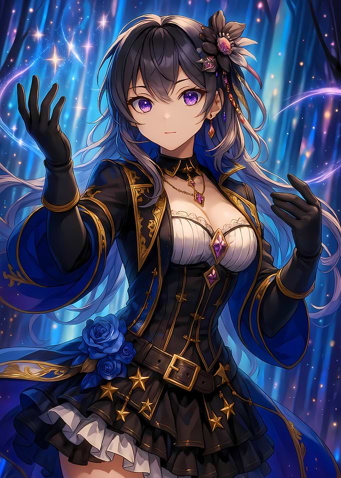 Starlight Mage in a Celestial Realm