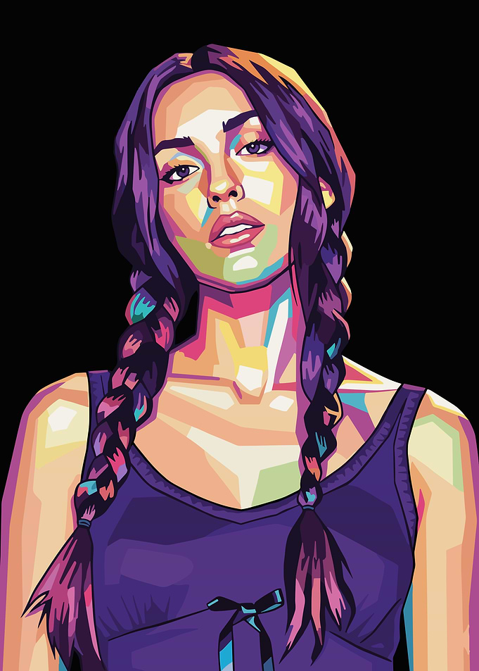 Olivia Rodrigo Pop Art Portrait