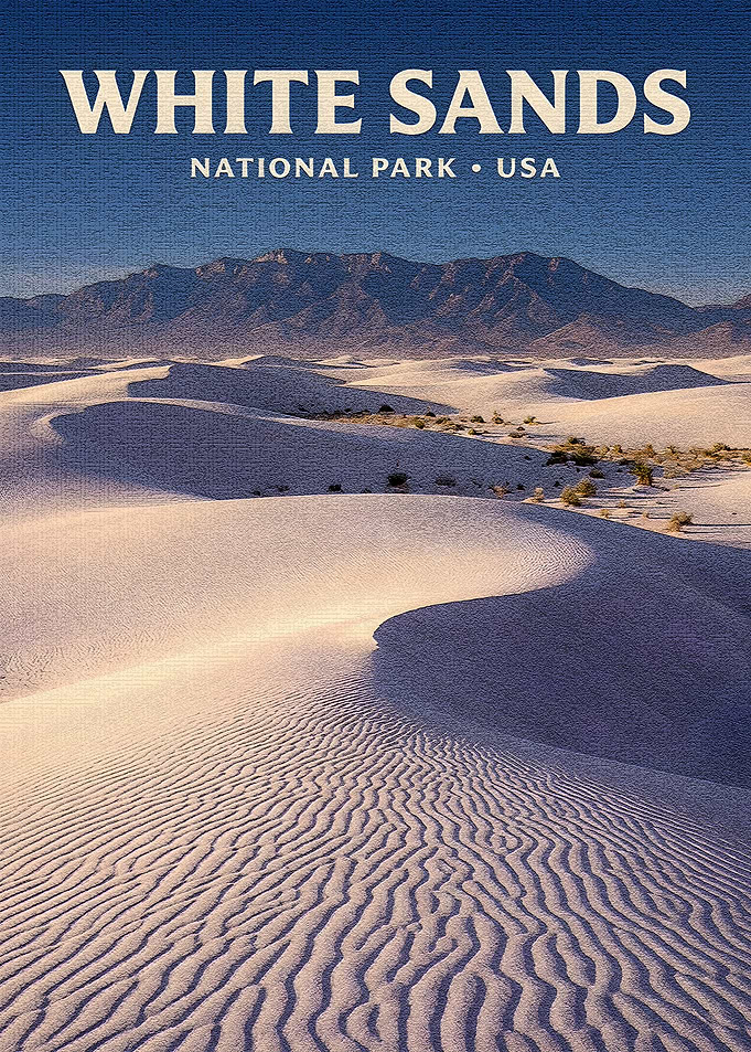 White Sands National Park Poster