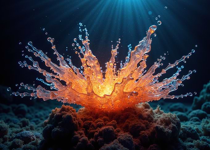 Underwater Explosion of Light and Water