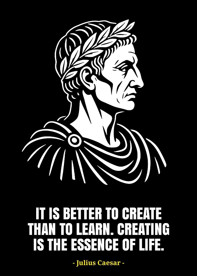 Julius Caesar Quote Art