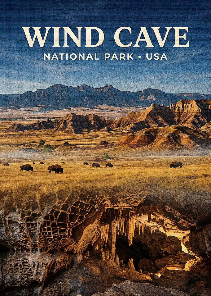 Wind Cave National Park Poster