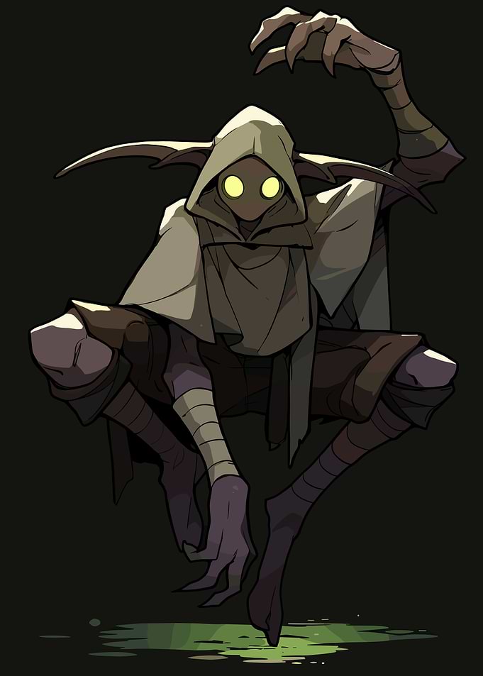 Hooded Goblin Creature Digital Art