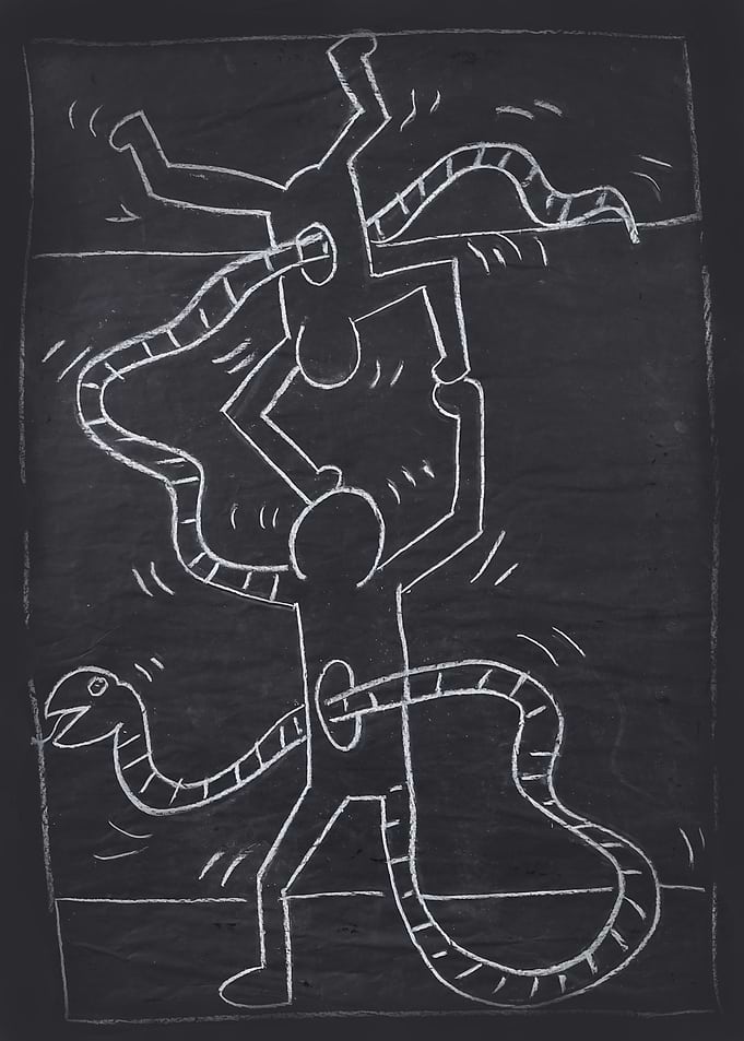 Keith Haring - Rare Subway Drawing