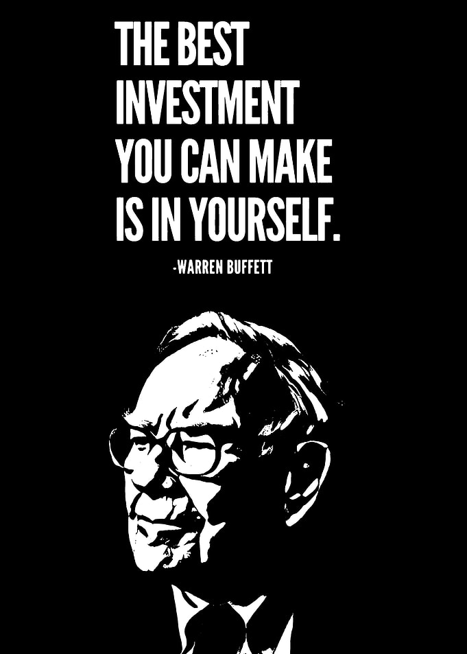 Warren Buffett Investment Quote Poster