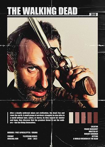 The Walking Dead poster with Rick