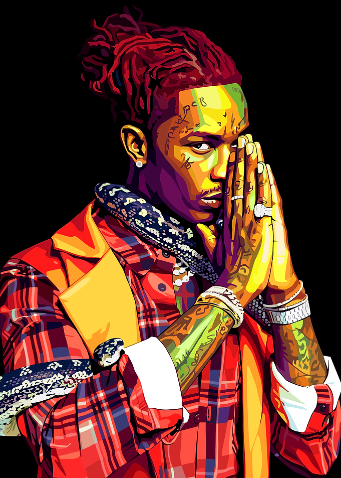 Young Thug Portrait with Snake