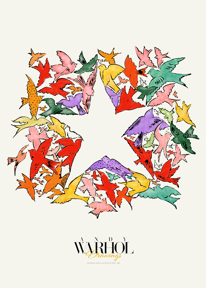 Andy Warhol Drawings | Birds Star