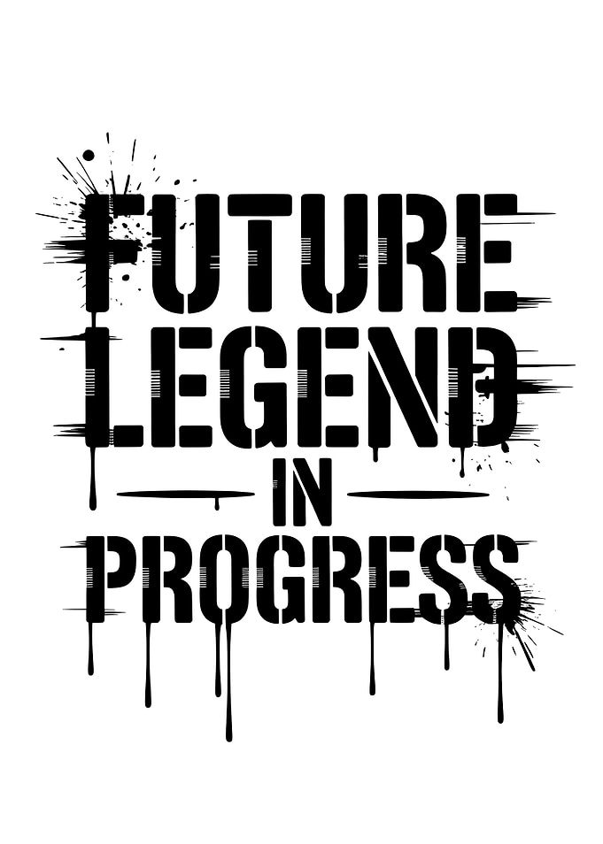 Future Legend in Progress Text Art