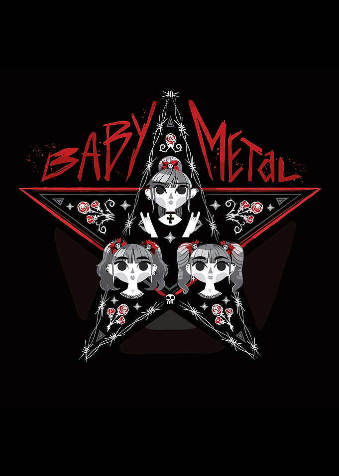 Babymetal Star Illustration
