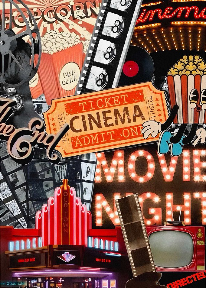 Vintage Cinema Collage