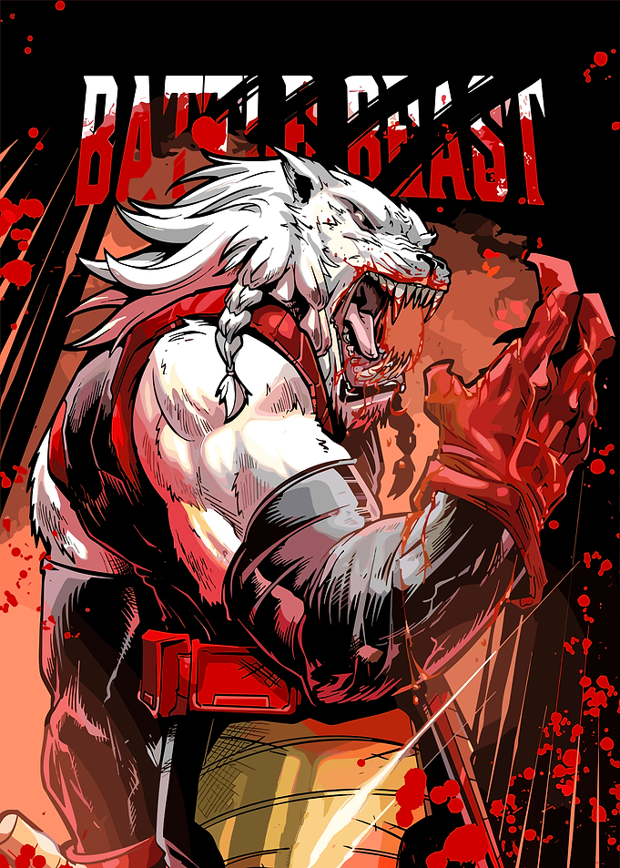 Battle Beast Comic Book Cover Art