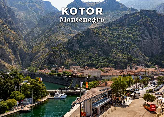 Kotor, Montenegro: Cityscape and Mountains