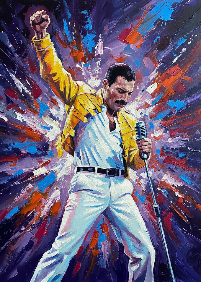 Freddie Mercury Painting