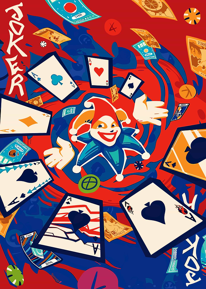Balatro Joker Card Game Illustration