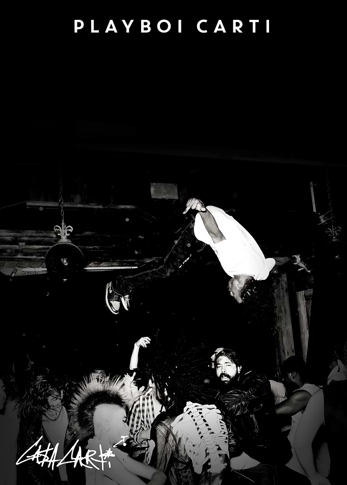 Playboi Carti Concert Black and White