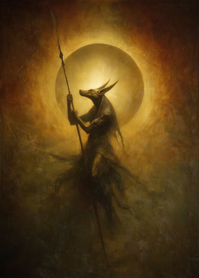 Anubis with Spear