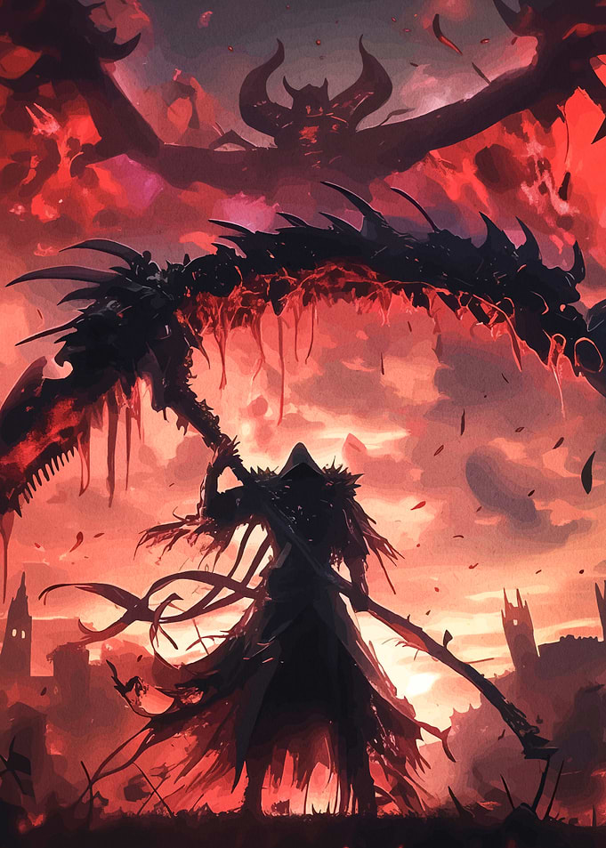Grim Reaper and Demon Overlook City