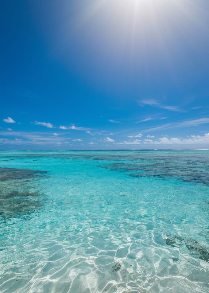 Tropical Ocean View with Clear Water