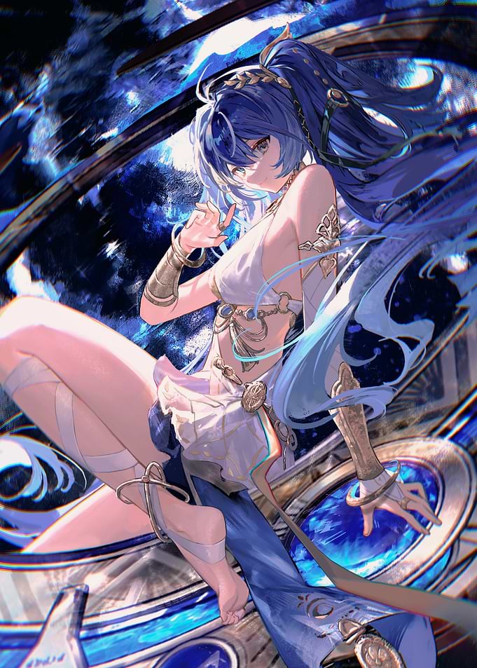 Girl with Blue Hair