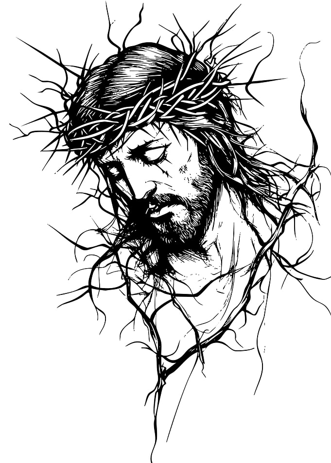 Jesus Christ with Crown of Thorns