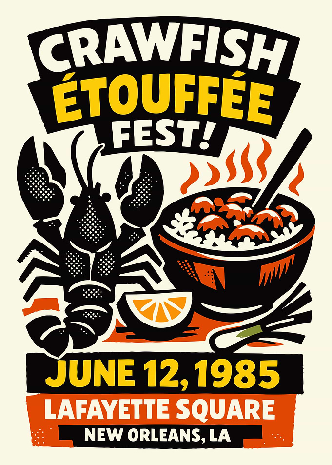 Crawfish Étouffée Fest Poster