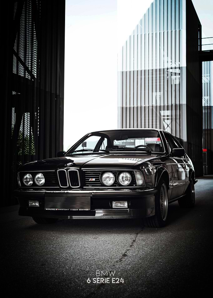 BMW 6 Serie E24 Classic Car Poster