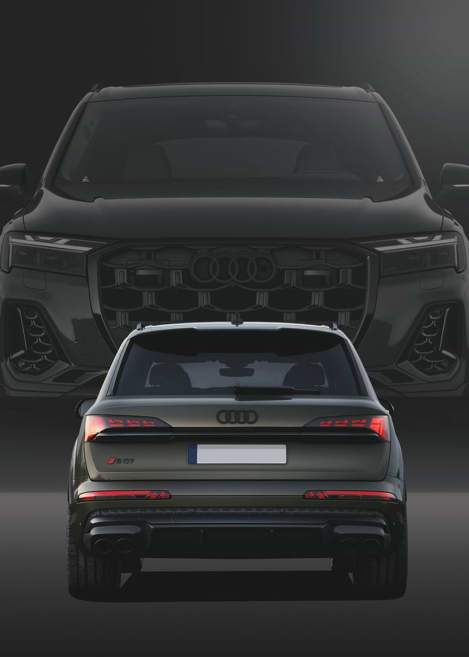 Audi S Q7 Rear View