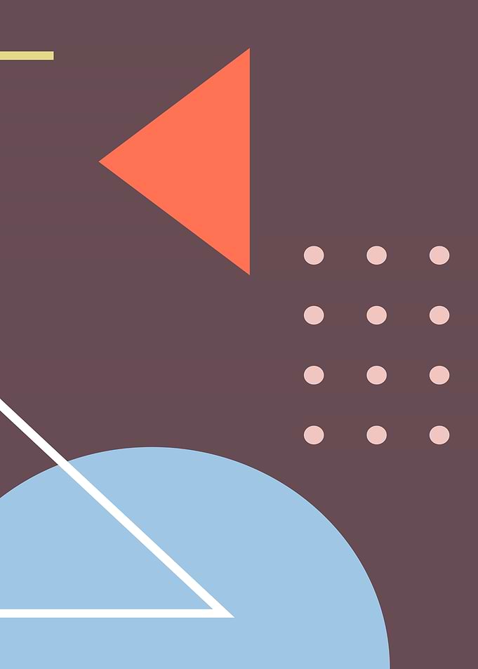Abstract Geometric Shapes on Brown Background