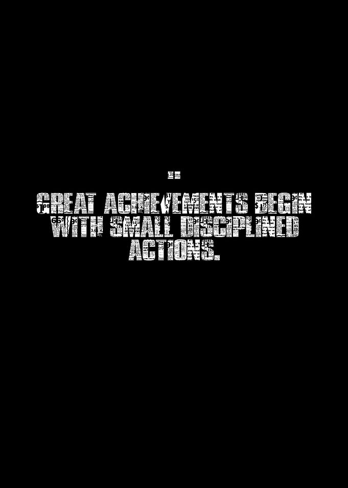 Inspirational Quote on Black Background